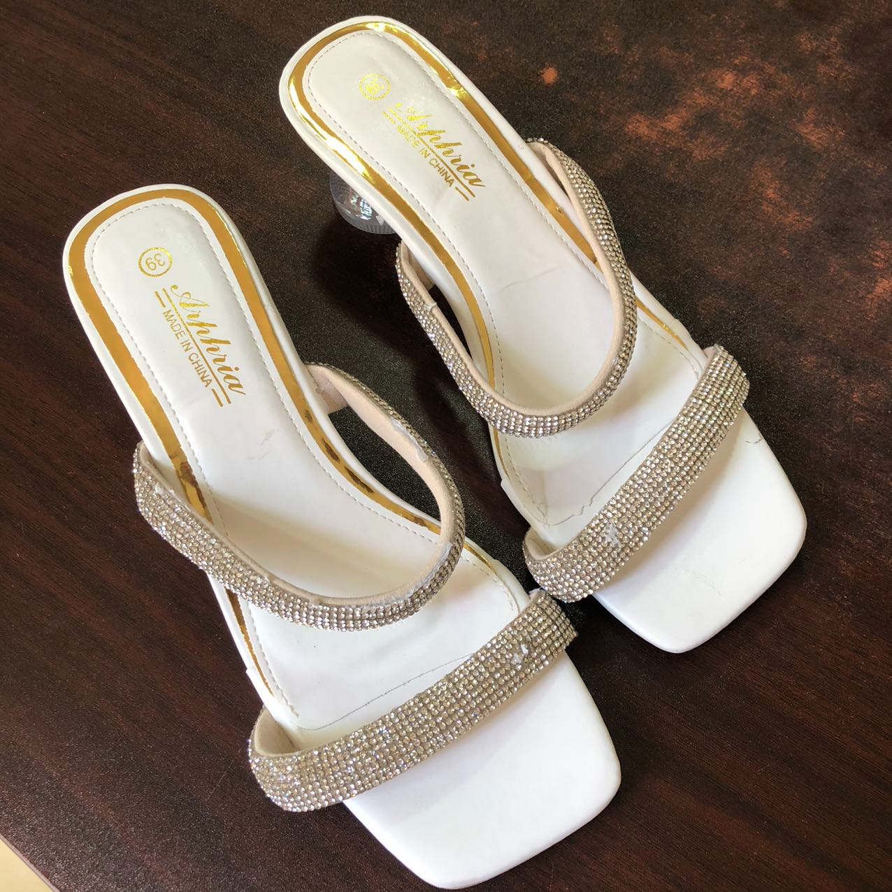 Fashion Women's Shoes High Heels Crystal Strap Sandals European and American Fashion Women's Shoes