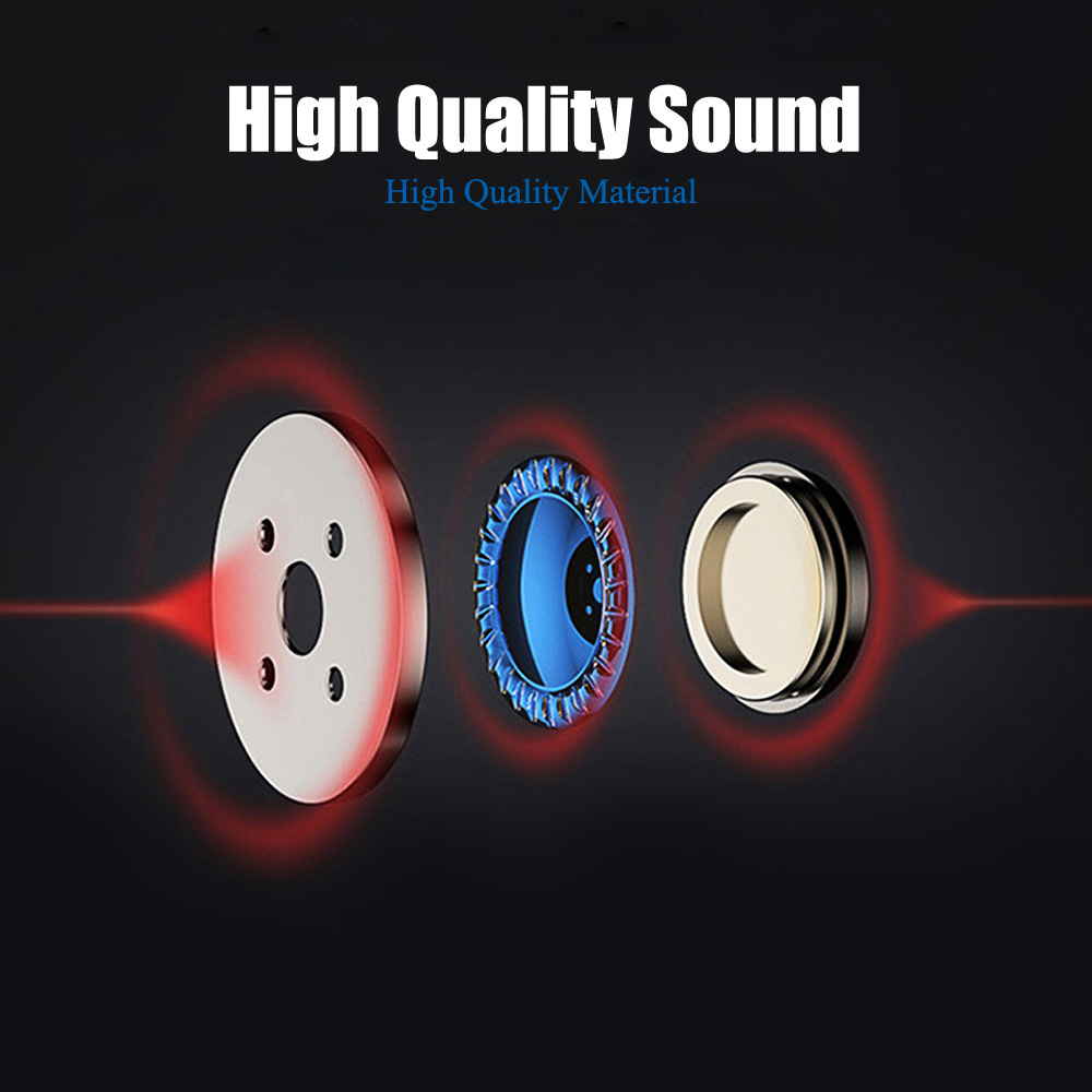 S6 Wireless Bluetooth Headset Sports Headphones 3D Stereo Built-In Microphone earphone