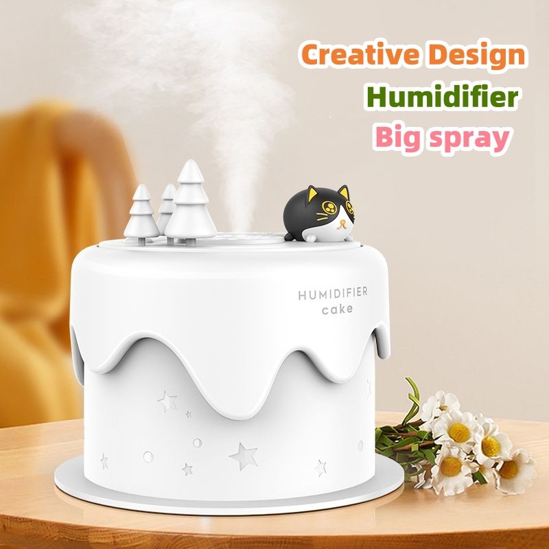 Humidifier Cute pet, birthday cake, desktop humidifier USB direct insertion household small portable mini air humidifier, aromatherapy gift CRRSHOP USB charging Digital，Daily Appliances