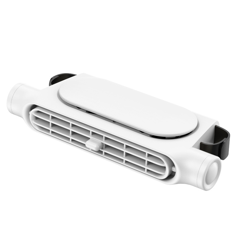2025 creative new product car seat fan, USB plug-in bladeless rear pillow cooling back seat fan for car.CF03 white [USB plug-in model]
