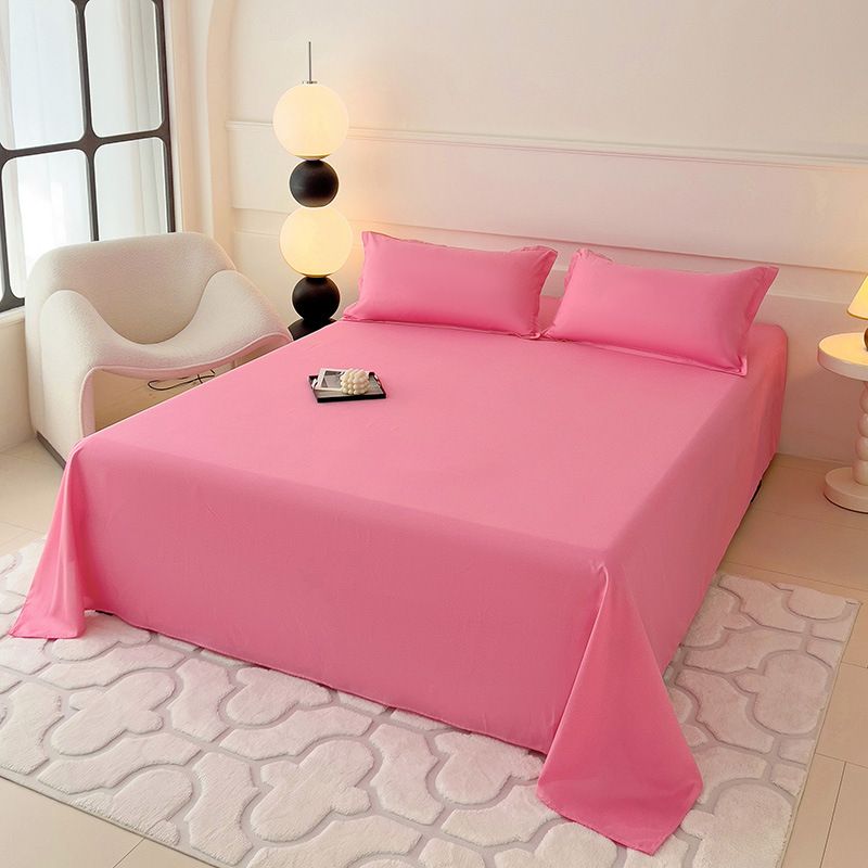120*230cm ,150*230cm,180*230cm,220*230cm,230*250cm,Bed Sheet pillowcase Aloe vera cotton, washed cotton, bed sheets, plain brushed wool CRRSHOP 48*74cm pillow case free shipping# 07