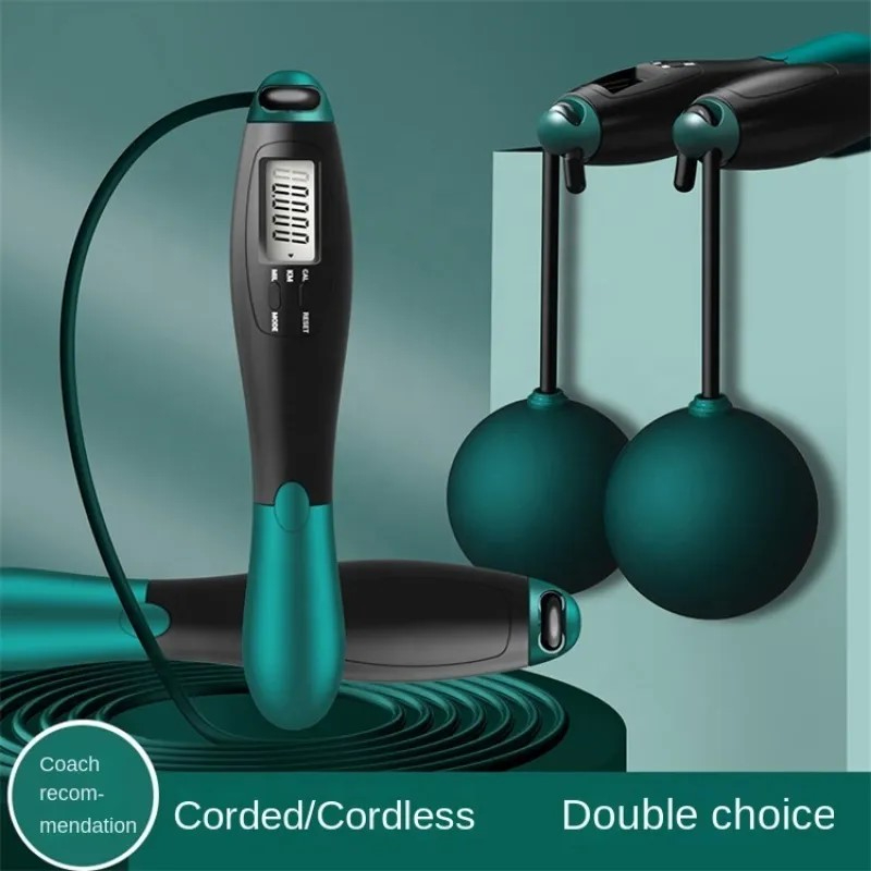 Cordless Electronic Jumping Rope Counting Speed Skipping Counter Gym Fitness Crossfit Skipping Smart Jump Rope with LCD Screen