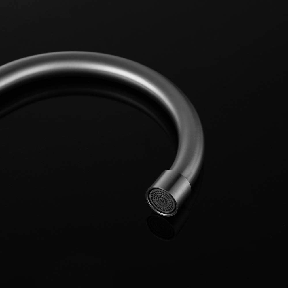 Kitchen Faucet, Cold Water Only Kitchen Taps, Sink Tap with 360°Swivel High Spout, Stainless Steel Tap for Kitchen water tap