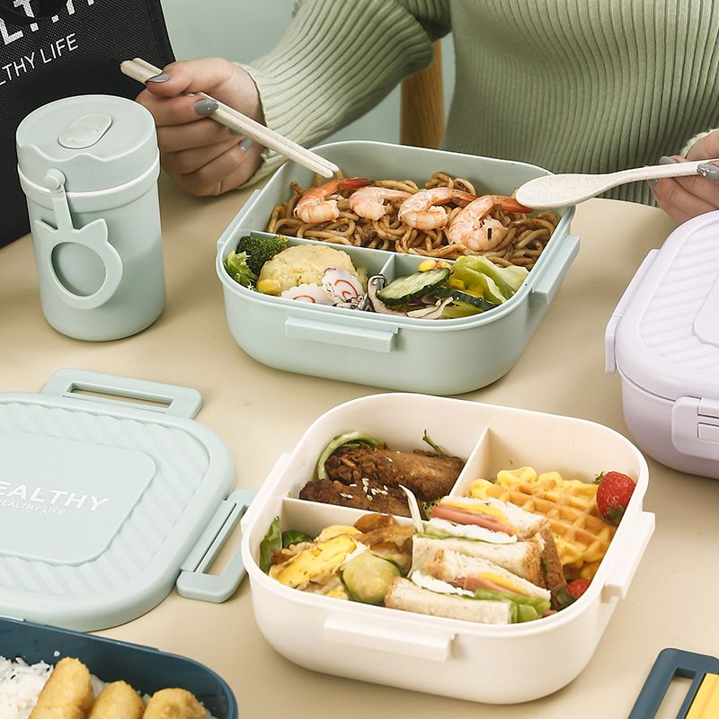 Bento Box,Bento Box for Kids,Lunch Box Kids,Ideal Leakproof Lunch Box,Lunch Containers No BPAs and Chemical Dyes,M/W,D/W & Fridge Safe(1300ml Blue)