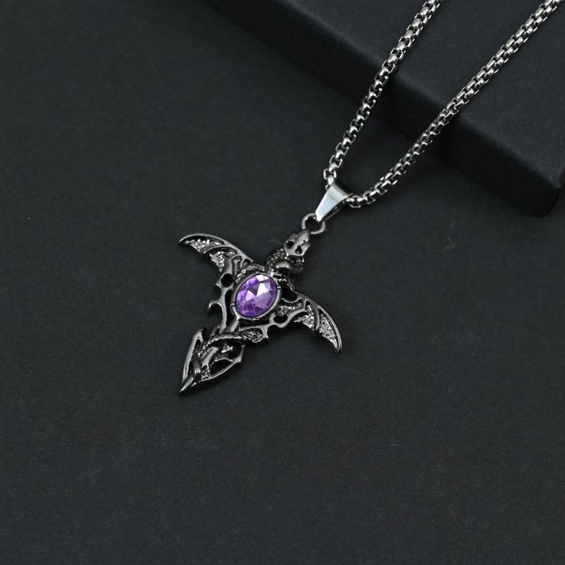 Angel Wing Pendant Necklace CRRSHOP unisex fashion trend gift