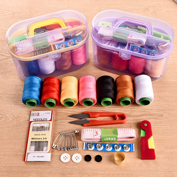 A-10071 Large Sewing Box Set Household Portable 10 Piece Set Mini Tool Sewing Thread Multi-function Sewing Kit