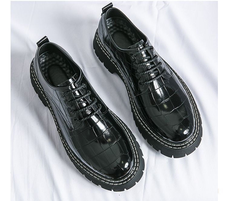 New men's thick-soled height-increasing club fashion shoes for Spring and Autumn 2025 cross-border large-sized men
