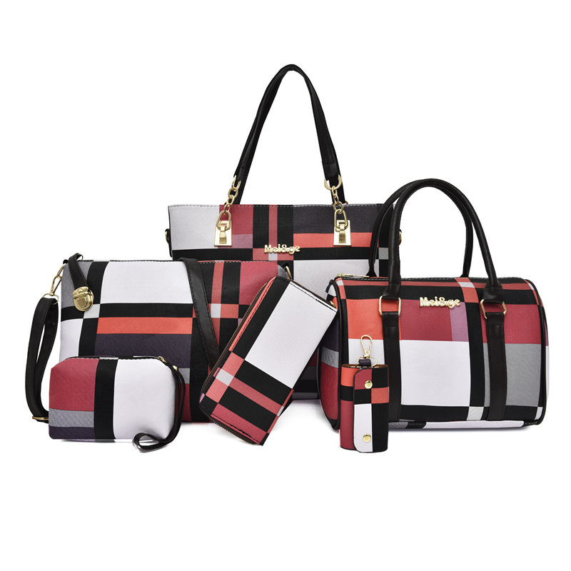 219 Fashionable Girls Ladies Hand Bag Purses Women Handbags Sets 6 In 1 Trending Handbag For Women