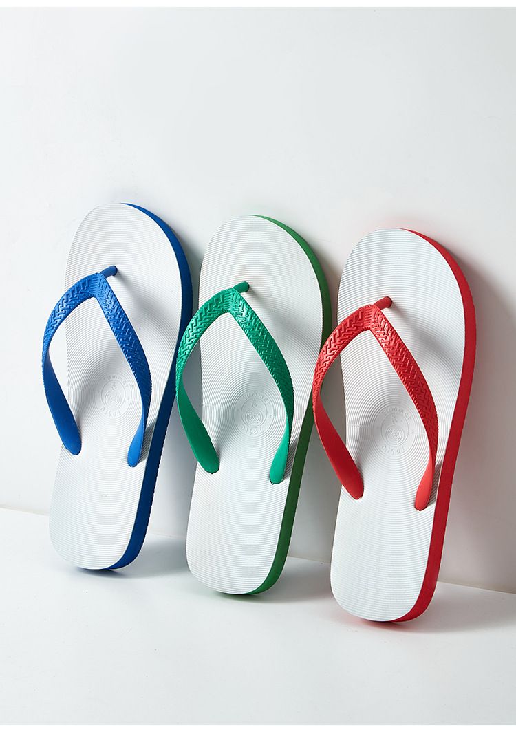 Flip-flops slippers Thailand summer beach outdoor leisure non-slip couple rubber wear-resistant flip-flops sandals 
