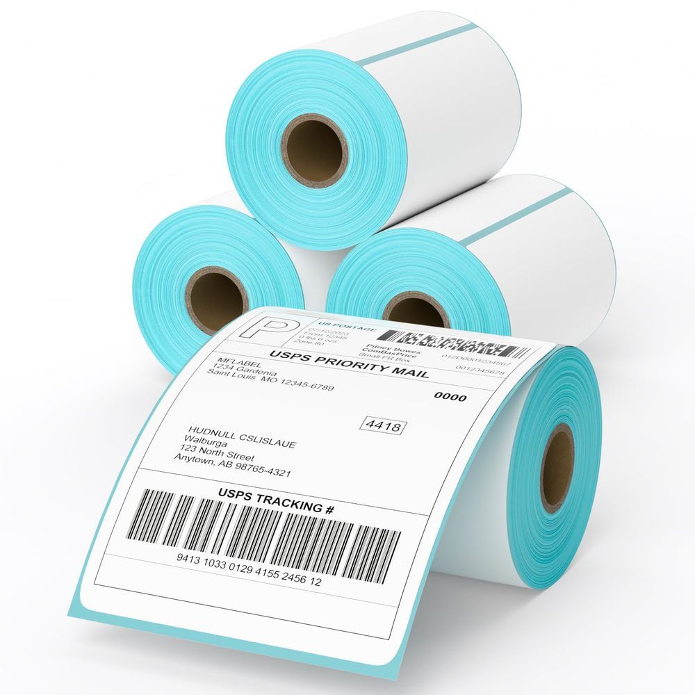 Direct Thermal Shipping Labels 4x6 inch Thermal Labels Commercial Grade 100x150cm Labels for Thermal Printer 1 Rolls