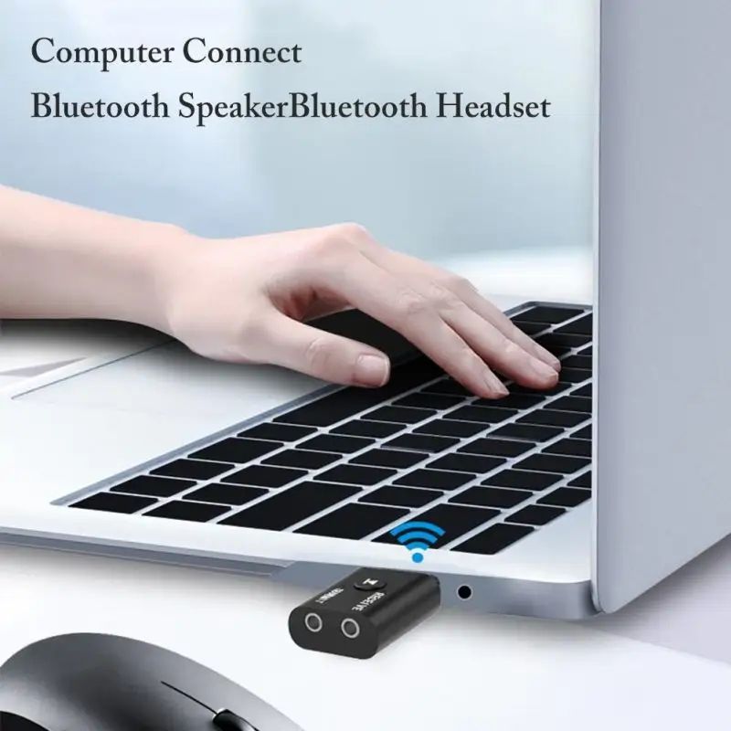 AUNONT Bluetooth-Compatible 5.0 Adapter X6 USB Wireless Receiver Music Audio for PC TV Car Hands-free 3.5mm AUX Adaptador USB Bluetooth Adapter 3.5mm Audio Bluetooth 2-in-1 Speaker PC 5.0 Bluetooth Receiver Transmitter
 