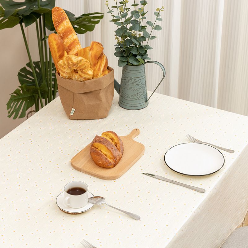 WY005 Waterproof and Scald-Proof Daisy Tablecloth, Rectangular Coffee Table Tablecloth