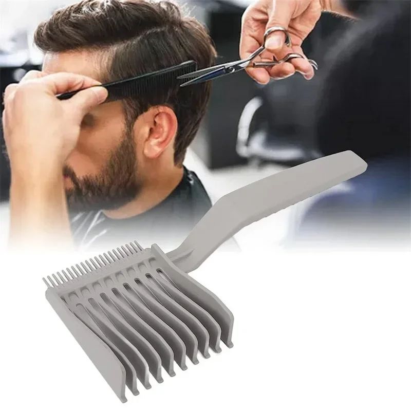Barber Fade Combs Hair Cutting Tool For Gradient Hairstyle Comb Professional Hair Styling Tools Men Flat Top Guide Comb