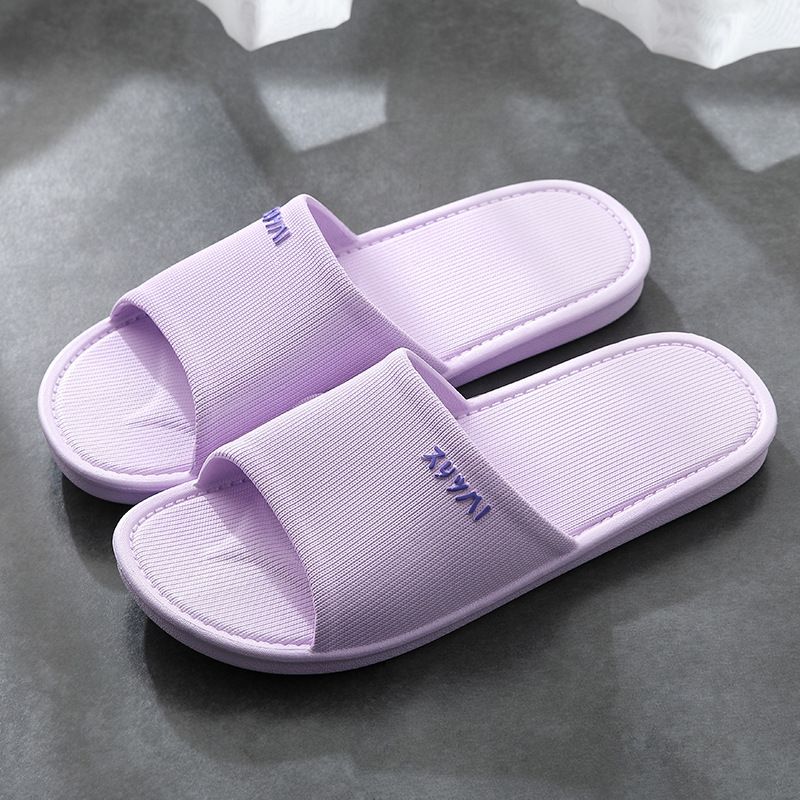 N786 Women's Summer Soft Non-Slip Slippers Indoor Solid Color Slippers