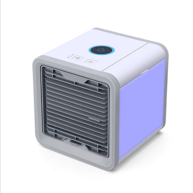 Electric Fan Air Conditioner Portable Cooling Fan Air Humidifier Air Cooler USB Fan Air Conditioner with LED Color Lights