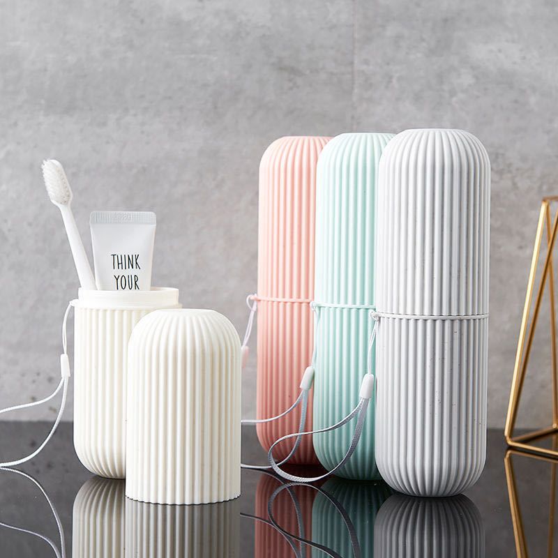 Simple household travel mouthwash cup, toothbrush bucket, toothpaste storage box, toothbrush box portable set