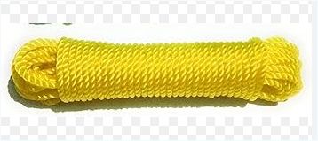 Yellow Nylon Plastic PVC Cloth Hanging Rope for Both Indoor and Outdoor Purposes (90 Meters)