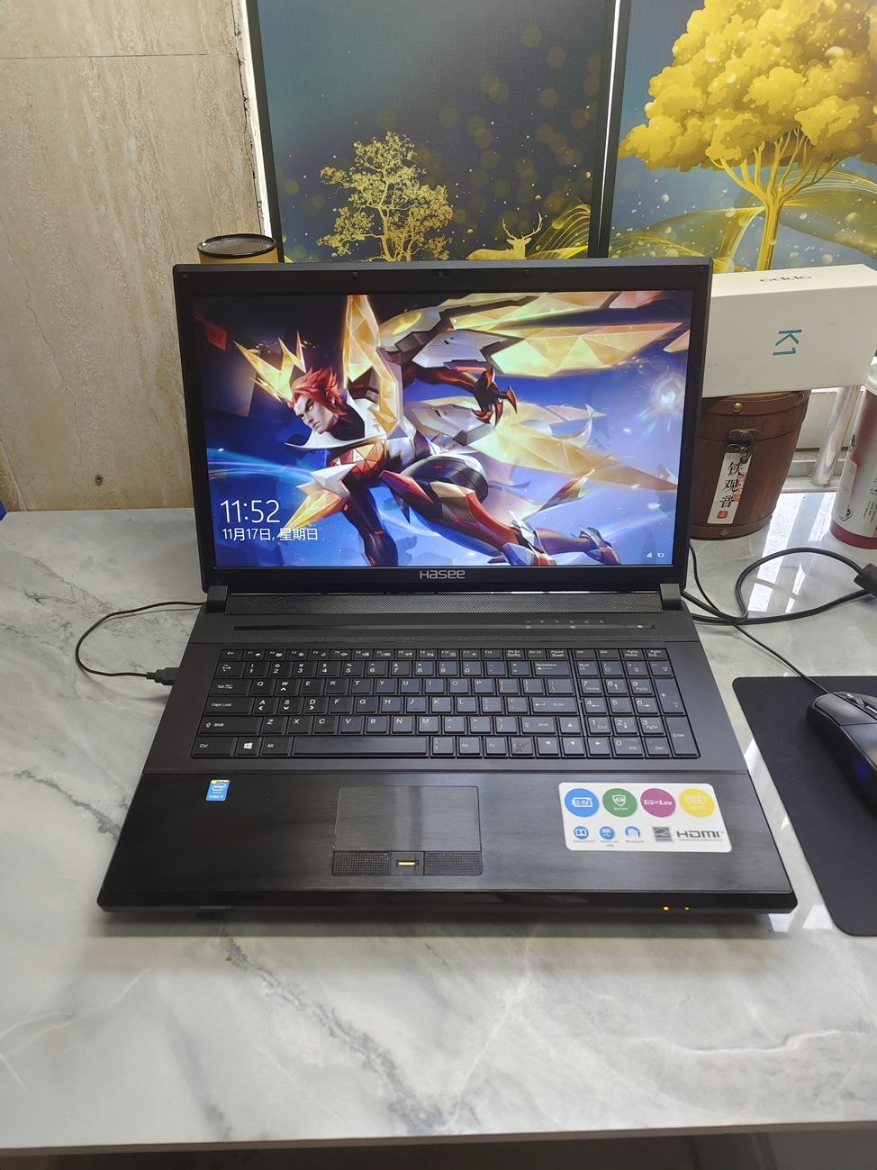 Shenzhou Ares k770E high-end laptop 17-inch League of Legends Crossfire Stock trading Office study Office CAD PS 【Lowest Price Online】
