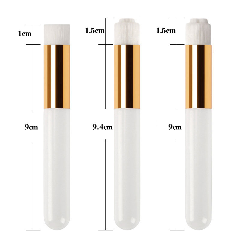 M080 Wooden Handle Lash Shampoo Brushes, Peel Off Blackhead Brush Remover Tool, Nose Pore Deep Cleaning Brush