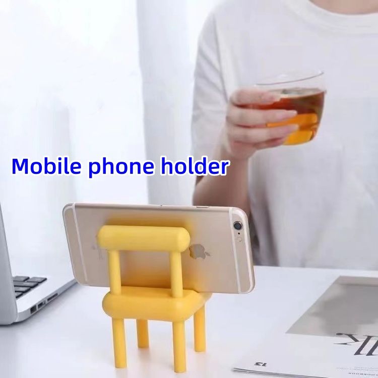 Phone holder Mobile phone stand, desktop stool, mobile phone storage rack, adjustable chair, creative mobile phone rack CRRSHOP digital phone parts