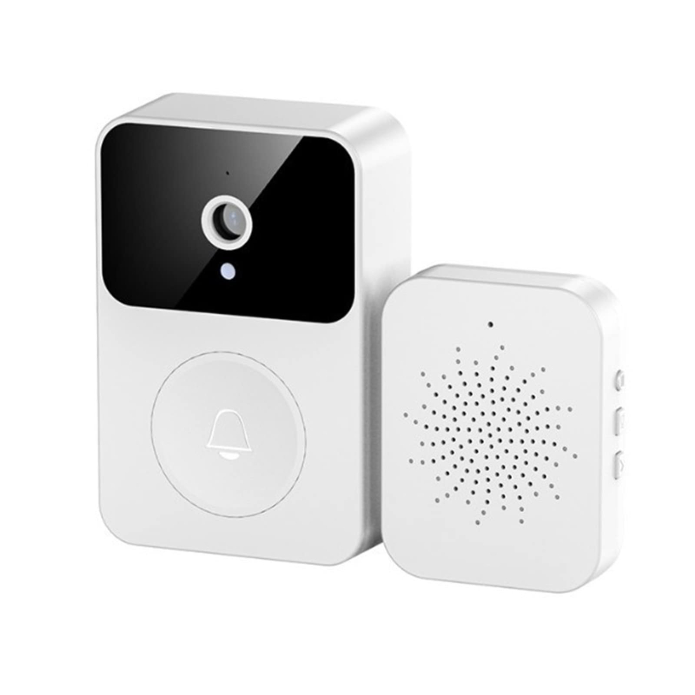 MECOLA Smart Wireless Doorbell with Camera Remote Video Doorbell WiFi Rechargeable Intelligent Visual Doorbell Home Intercom Hd Night Vision Security Door Doorbell