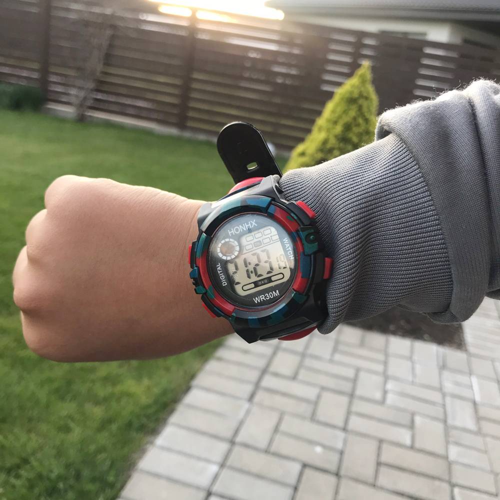 Outdoor Multifunction Chidren Digital Watches Boys Girls Child Rubber Sports Electronic Wrist Watch Kids LED Date Clock Reloj