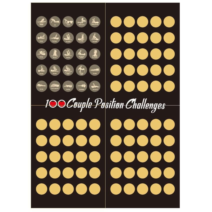 Valentine's Day Scratch-off: 100 Couple Poses Challenge Scratch-off, 100 Sex Games Challenge Scratch-off
