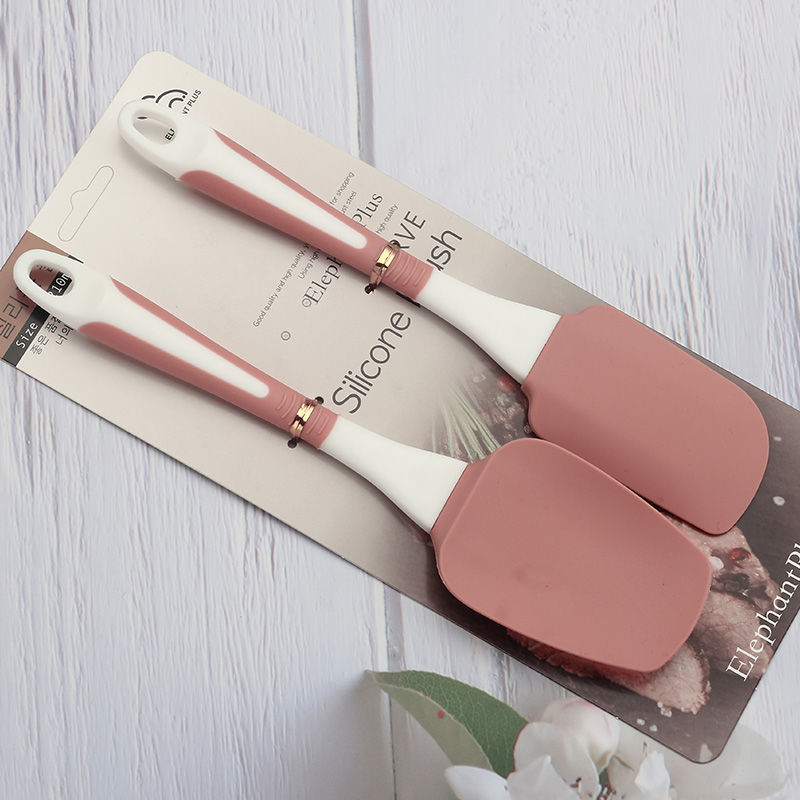 Korean silicone oil brush scraper set high temperature resistant silicone clips food clips baking tools non-stick special spatula

