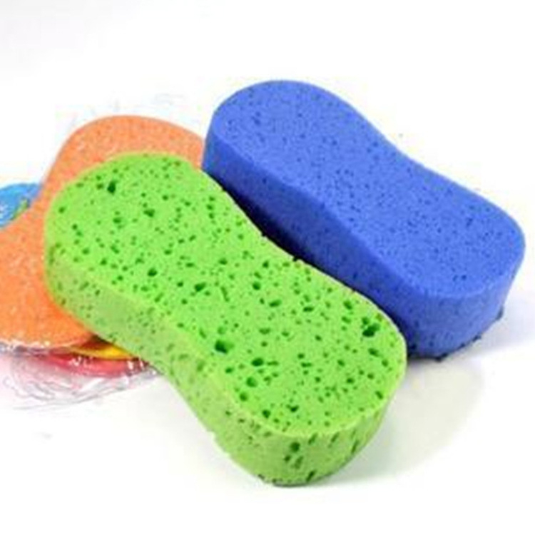 3pcs Car Wash Sponges Multi-Functional Sponge Multi-Color Cleaning Sponges with Vacuum Compressed Packing