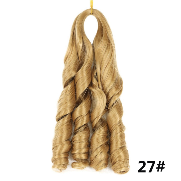 Wigs female beauty care hair dressing loose wave crochet hair braids big roll Big Waves Wig dreadlocks Big braid CRRSHOP women brown black grey wine red Chemical fiber hair 20inch 50cm long color # 27