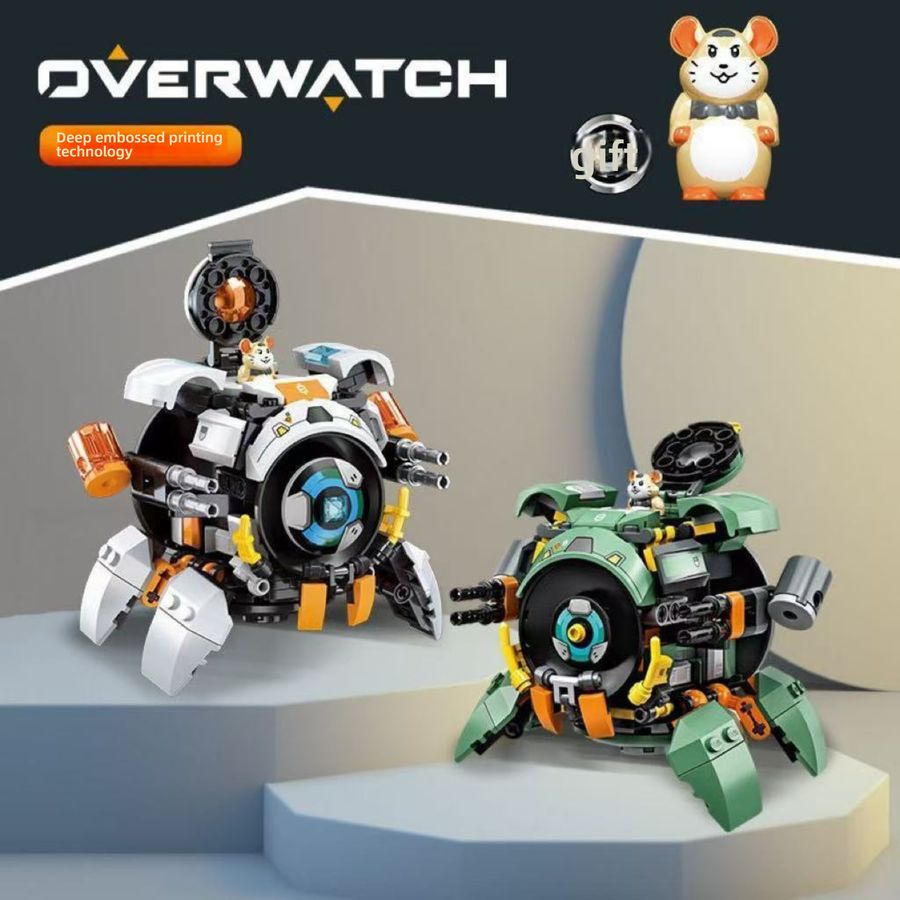  Wrecking Ball Overwatch LEGO Style Building Kit with Dust Cover & LED Lights
