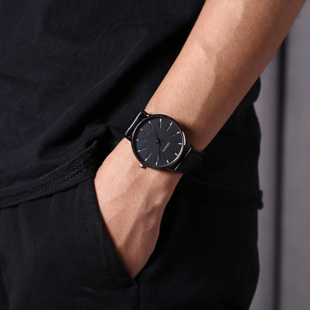 PD647-J Watch Men Lightweight Watches Leather Movement Men's Wrist Watch Minimalist Ultra Thin Classic Watch