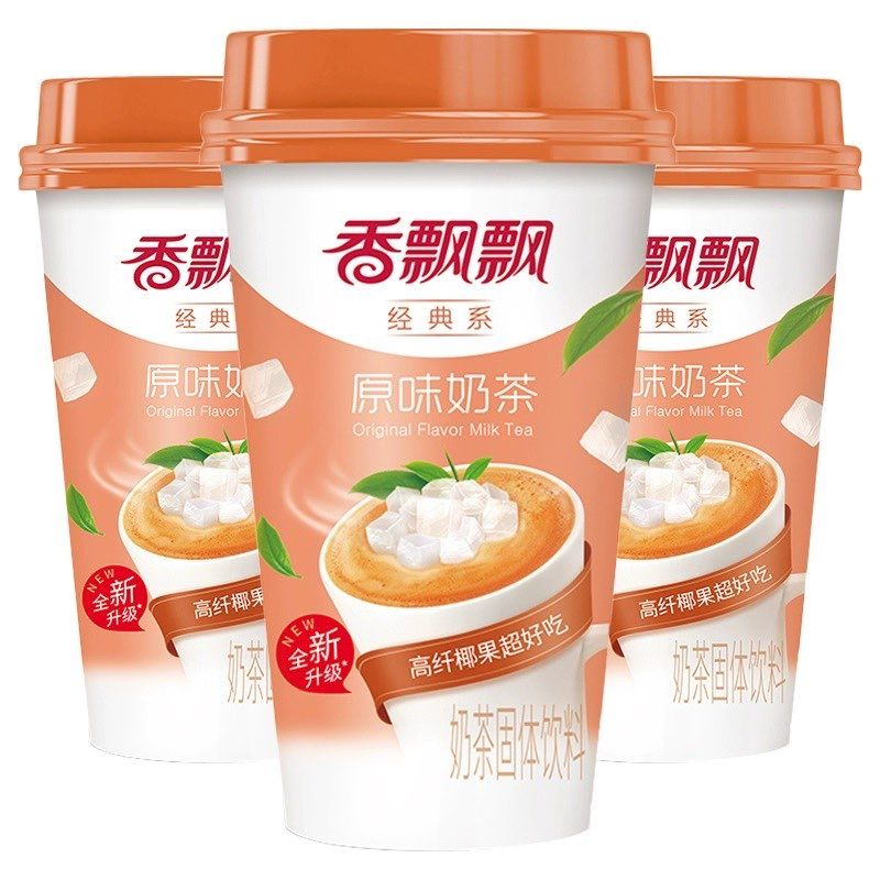 XiangPiaoPiao Hot selling milk tea powder 80g instant milk tea powder with various flavorsInstant Milky Tea With Coconut Jelly