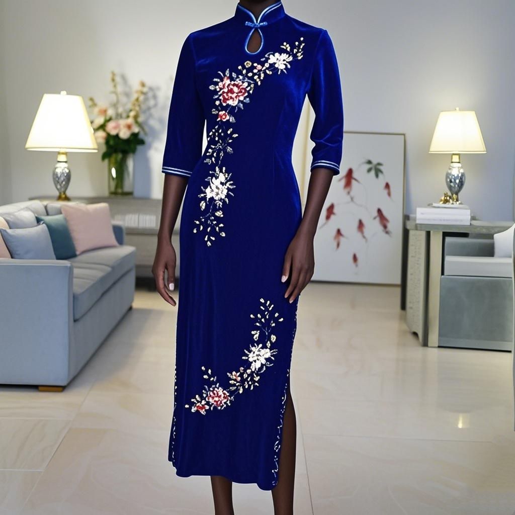 Handmade sequin ladies dress
