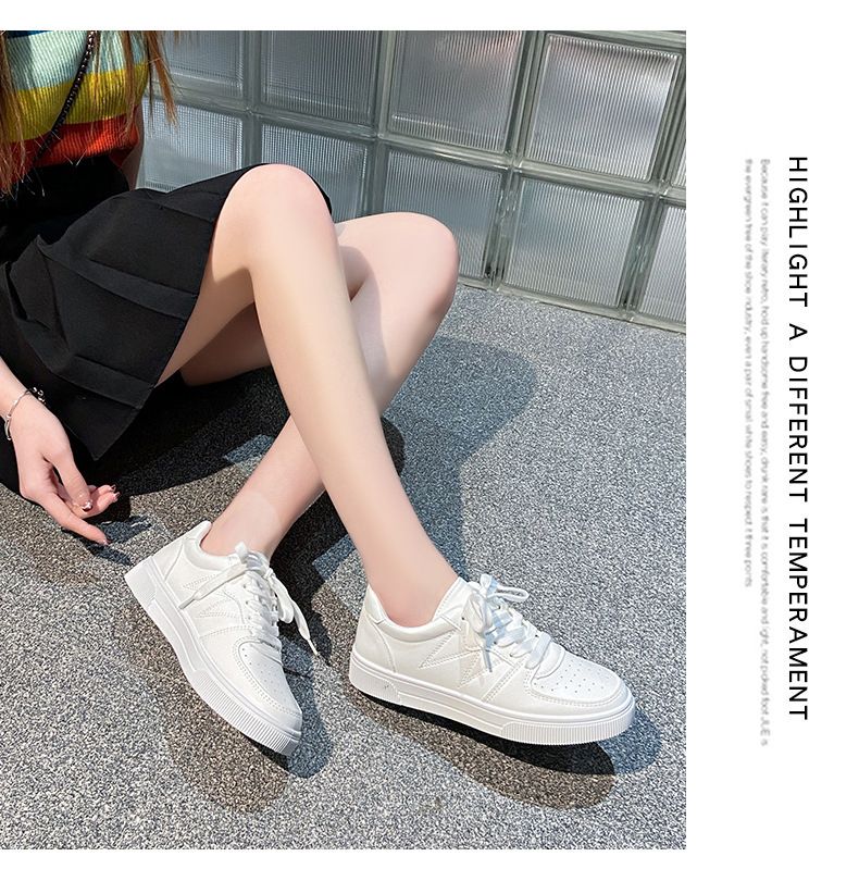 Little white shoes women 2025 spring new ins street fashion shoes shallow mouth breathable Korean version of student leisure sports shoes