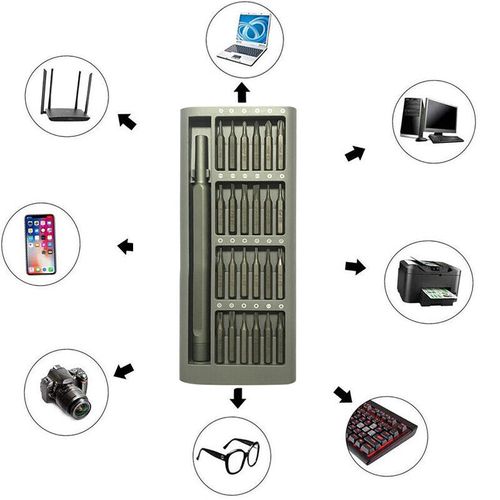 Mini 25 In1 Magnetic Precision Screwdriver Phone PC Repair Tool Bit Kit Set
