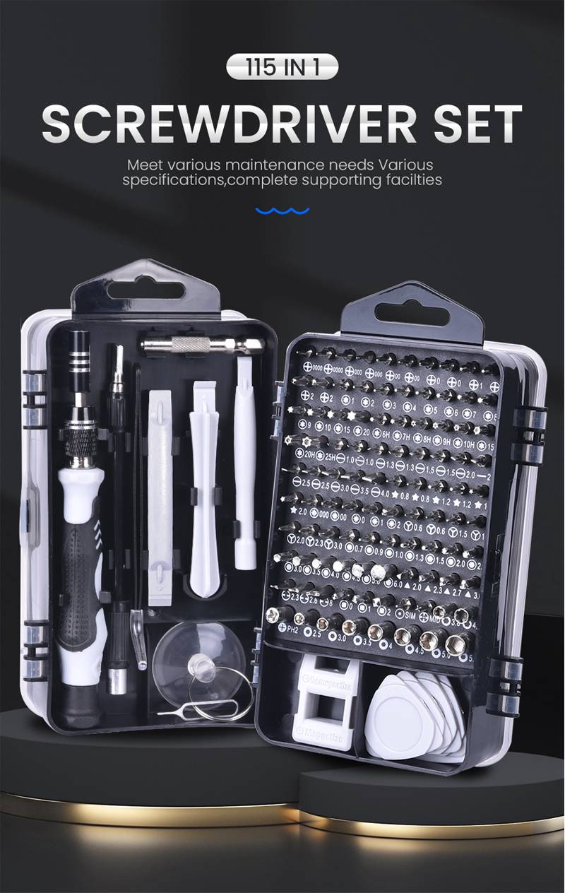 Tools power 117 in 1 Screwdriver Set of Screw Driver Bit Set Multi-function Precision Mobile Phone Repair Hand Tool Torx Hex