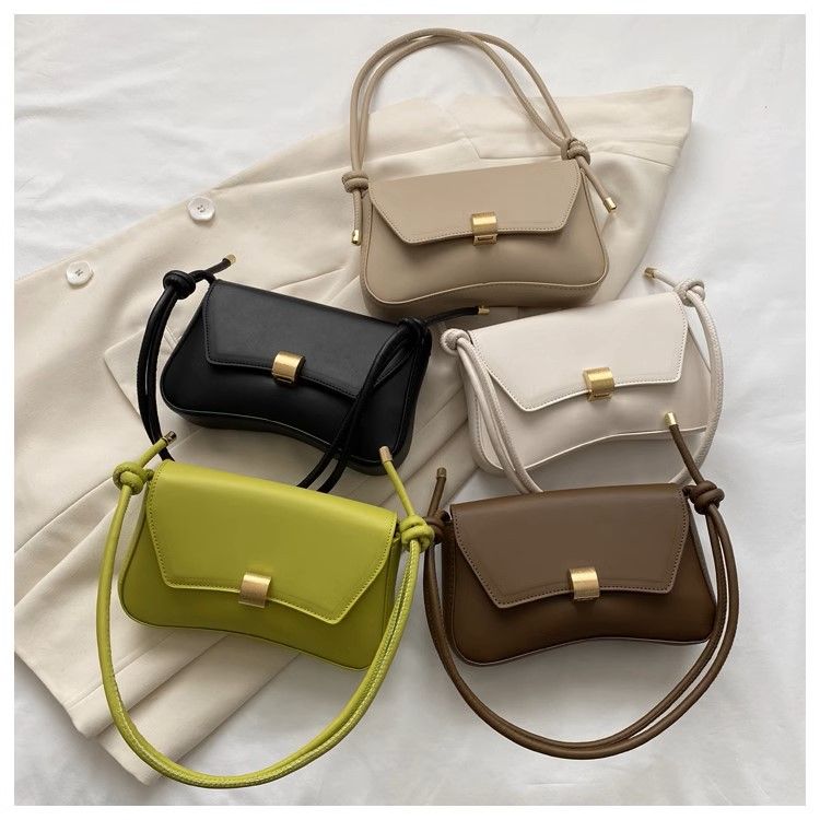 New Women's Bunion Bag, Retro Handheld 腋下 Bag, Fashionable Youth Shoulder Crossbody Small Bag
