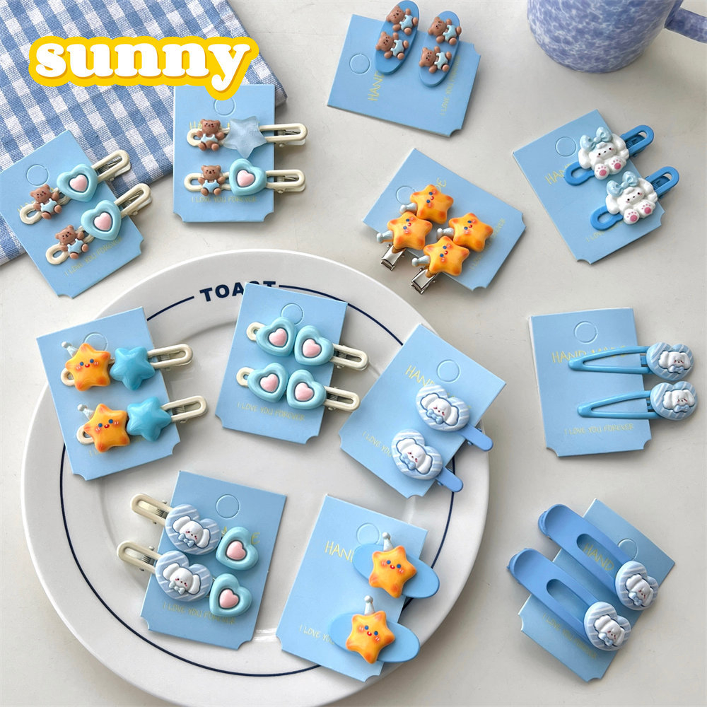 FJ1259 Women Cute Cartoon Star Bear Puppy Hairpin Hair Accessories