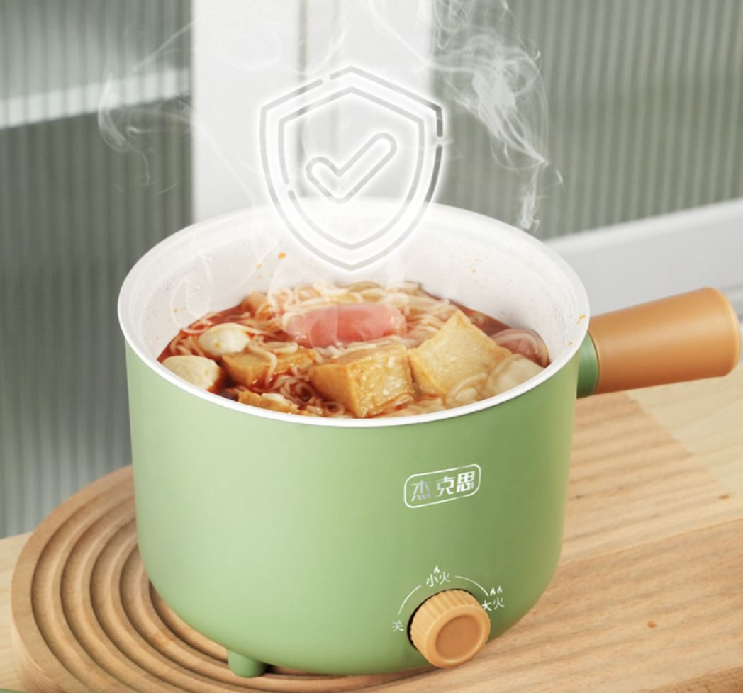 Electric Boiling Pot Multi Functional Dormitory Student Small Electric Hot Pot Instant Noodle Pot for Single Use