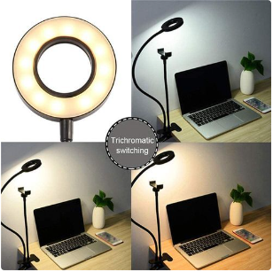 Phone Stand Photography 3 Modes Dimmable LED Selfie Light