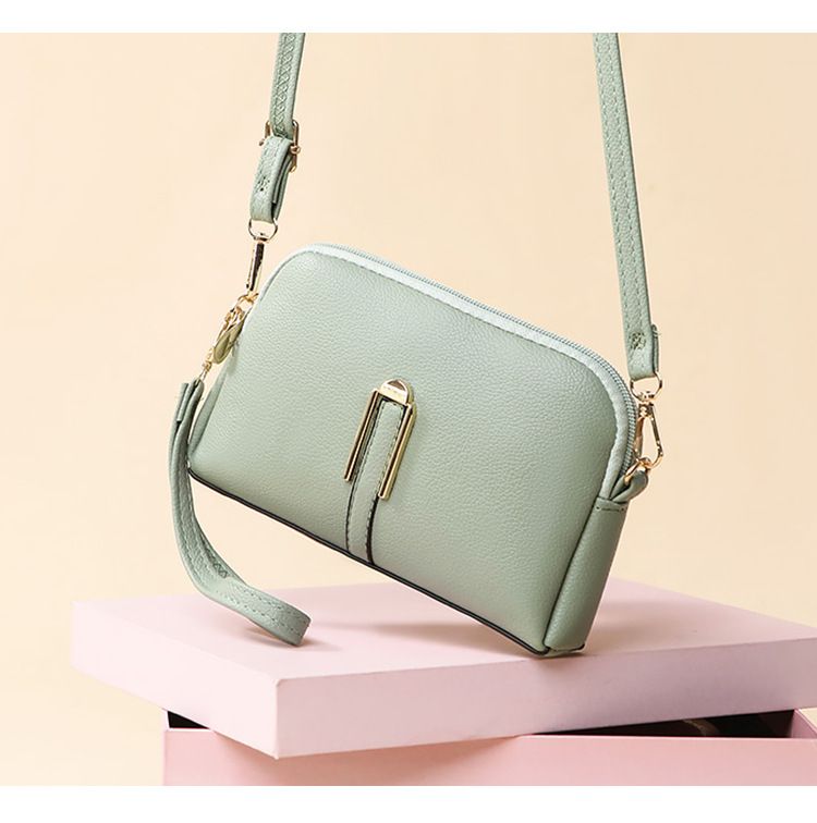 Women Solid Color Phone Purse, Minimalist Fashion Small Hand‑held Bag, Versatile Shoulder Crossbody Mini Bag for Daily Dating Shopping
