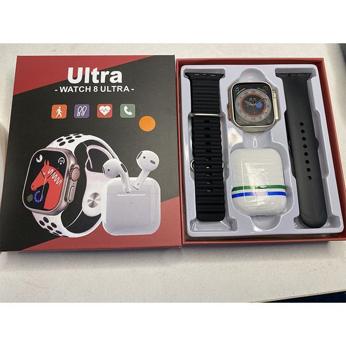 Ultra 8 Smart watch Dual Band 2-in-1 with Bluetooth Headset
