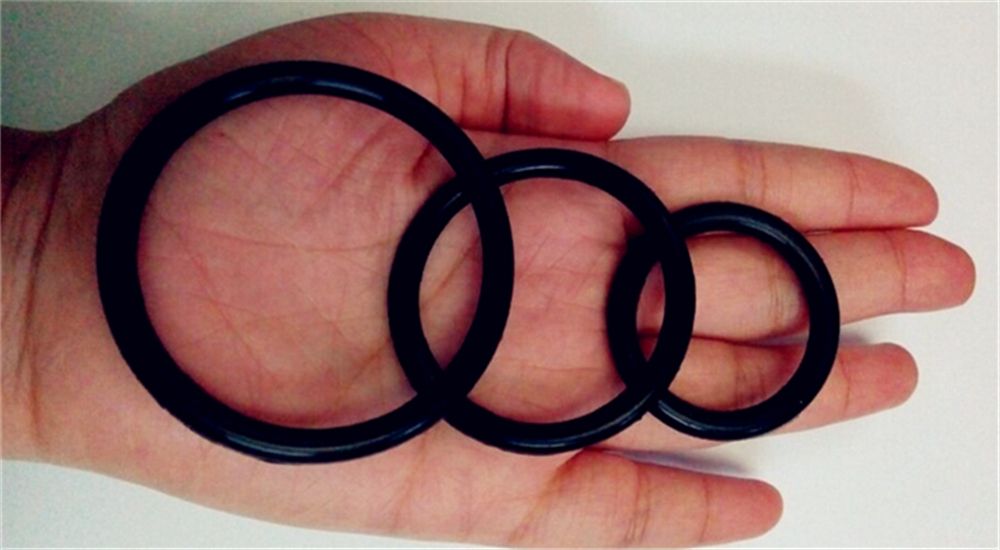 SILICONE ELASTIC PENIS DICK RING FOR MEN - 3 DIFFERENT SIZES 