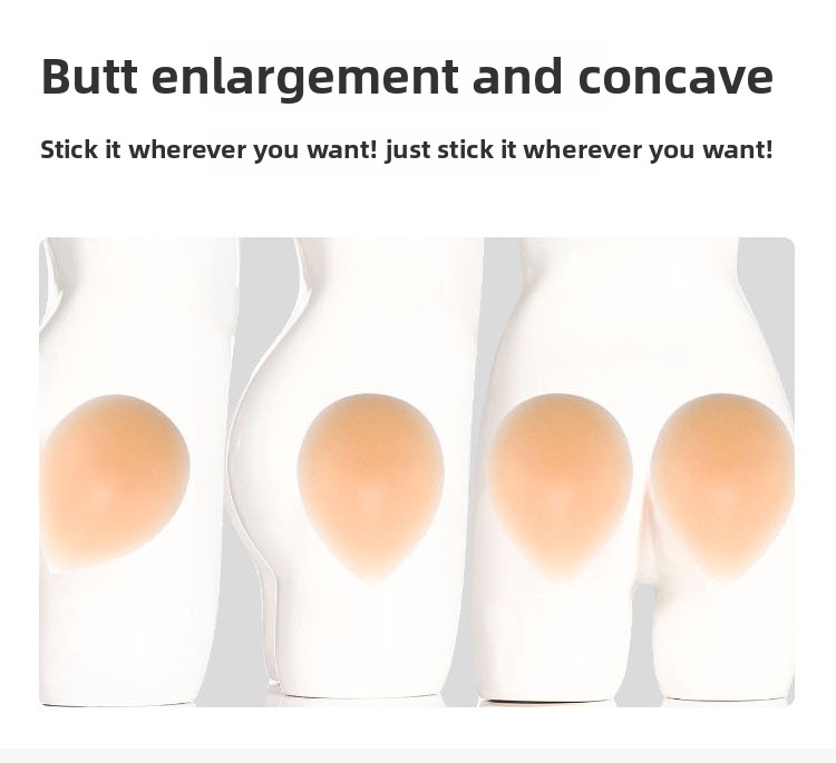 Self-adhesive silicone hip padding with water drop shape. Slimming and showing a thin waist, highlighting the waist-hip ratio. Hip padding for thickening and shaping.