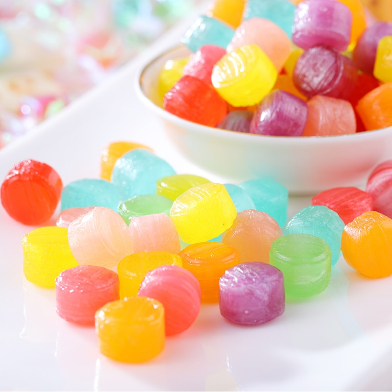 Colorful candies and fruit mixed flavor hard candies Children's snacks Party snacks 120g