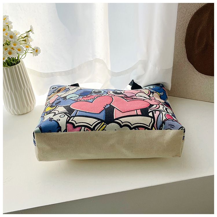 MISS DG Stitch bag shoulder bag large capacity tote bag cartoon cartoon Stitch cute ladies travel bag