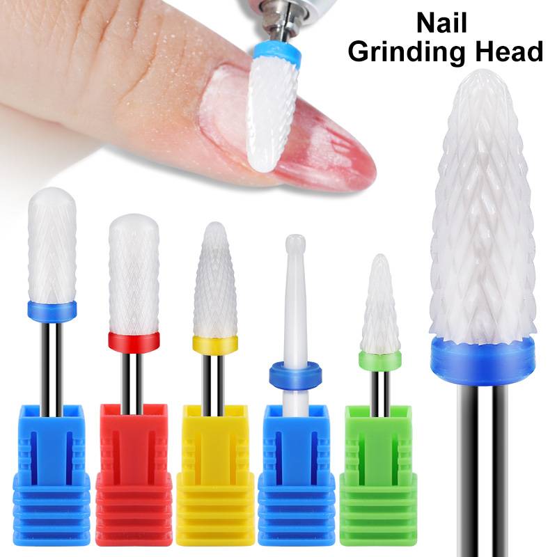 999 Nail Drill Bits Main Manicure Head To Nails Ceramic Cutter Nail Accessories Equipment Nail Bits for Electric Drill
