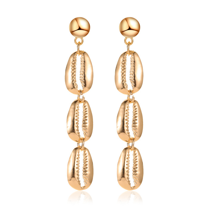 E016 women's conch earrings vintage girl earrings