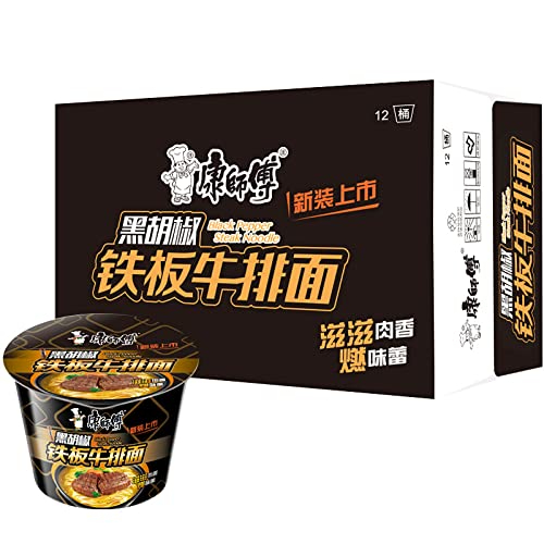 Master Kong instant noodles black pepper noodles 12 barrels
